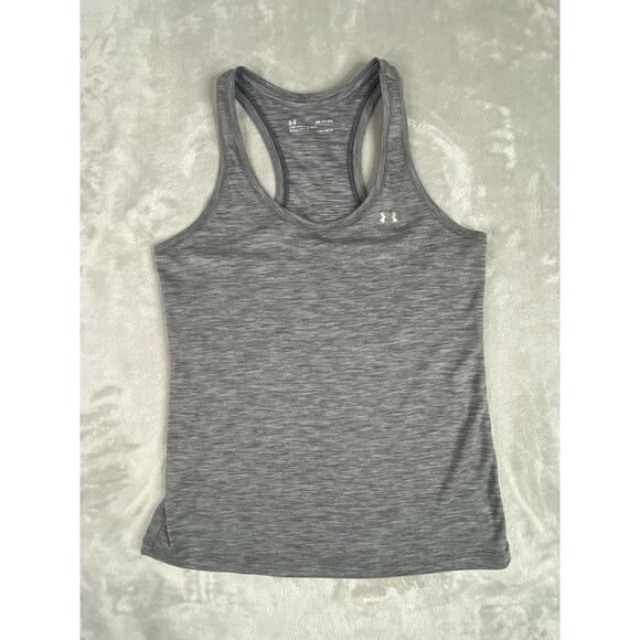 Under Armour Heat Gear Loose Fit Sleeveless Tank Top Athletic Gray Women’s Small - Picture 1 of 5